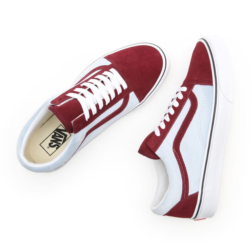Vans 2-Tone Süet Old Skool Ayakkabi Bordo | VN821K0QJ56