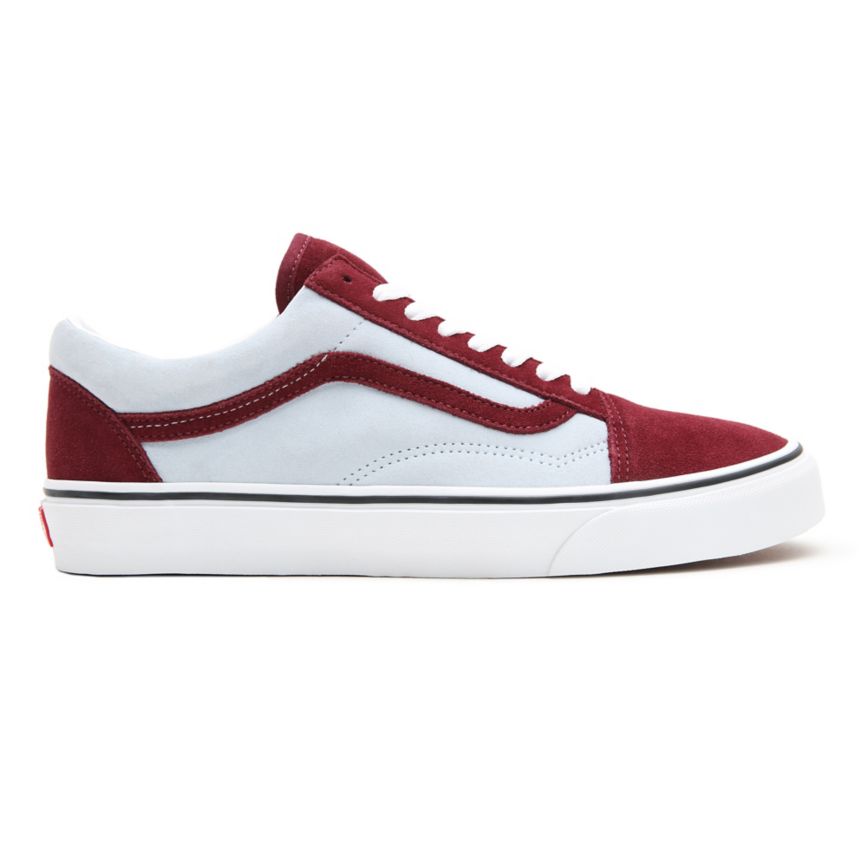 Vans 2-Tone Süet Old Skool Ayakkabi Bordo | VN821K0QJ56