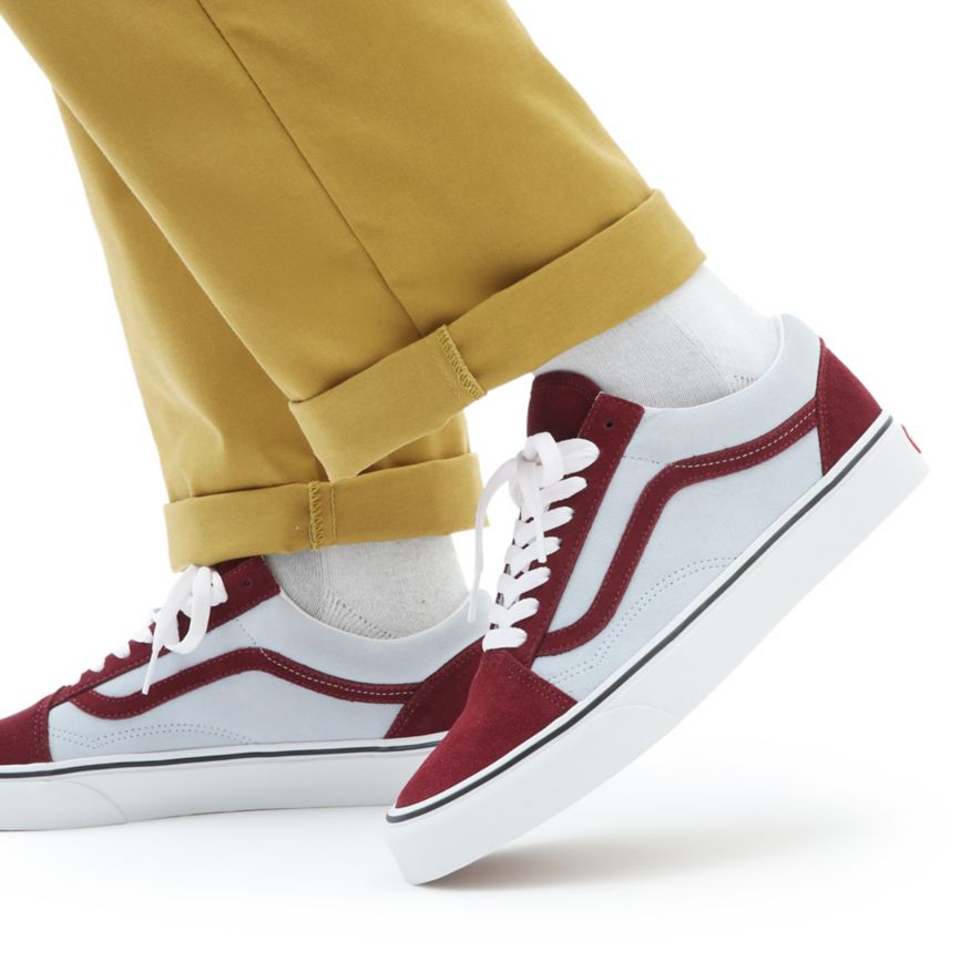 Vans 2-Tone Süet Old Skool Ayakkabi Kırmızı | VN923I9VS40