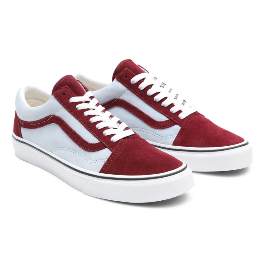 Vans 2-Tone Süet Old Skool Ayakkabi Kırmızı | VN923I9VS40