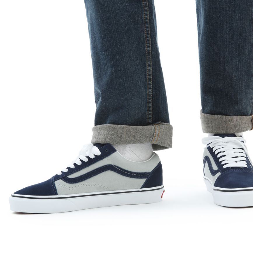Vans 2-Tone Süet Old Skool Ayakkabi Lacivert | VN276C7ER74