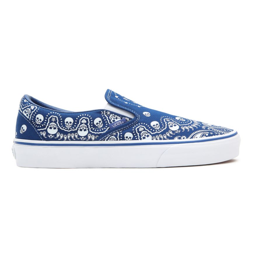Vans Bandana Klasik Slip-On Ayakkabi Mavi | VN172C6PK46