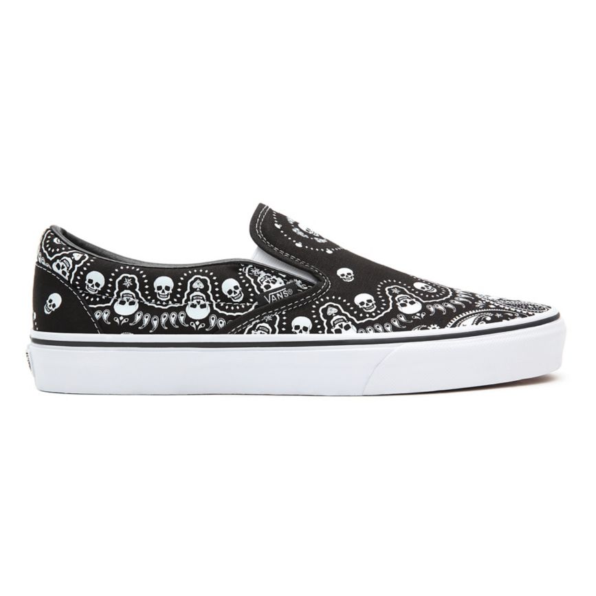 Vans Bandana Klasik Slip-On Ayakkabi Siyah | VN687S9BK08