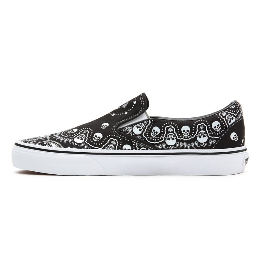 Vans Bandana Klasik Slip-On Ayakkabi Siyah | VN687S9BK08