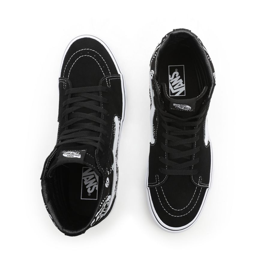 Vans Bandana SK8-Hi Ayakkabi Siyah | VN889R7HX37