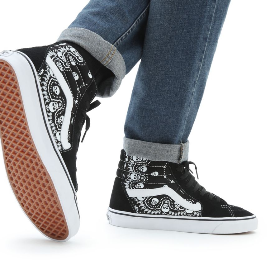 Vans Bandana SK8-Hi Ayakkabi Siyah | VN889R7HX37