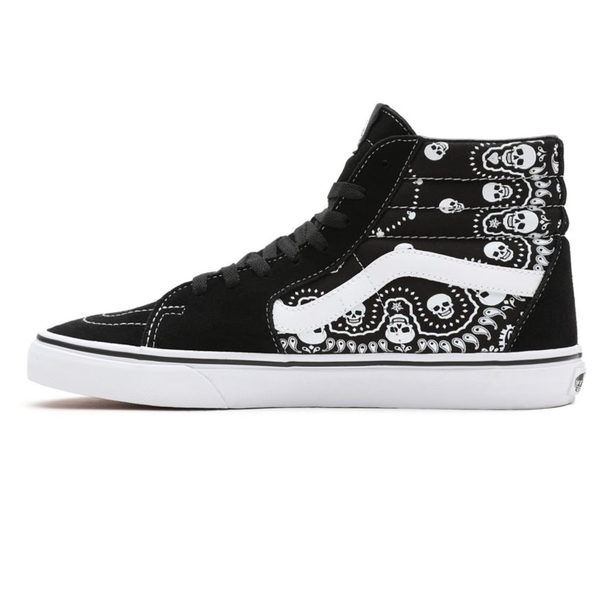 Vans Bandana SK8-Hi Ayakkabi Siyah | VN889R7HX37