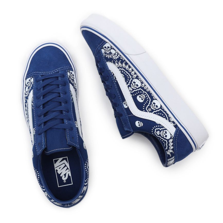 Vans Bandana Stilleri 36 Ayakkabi Mavi | VN467U2RE05