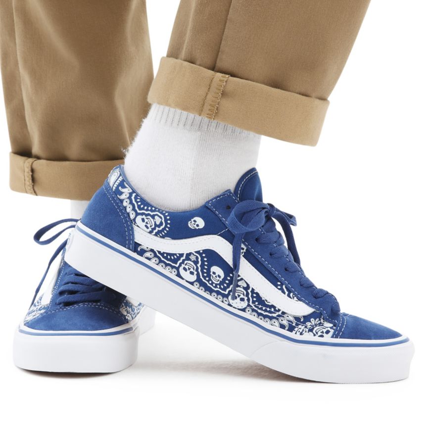 Vans Bandana Stilleri 36 Ayakkabi Mavi | VN467U2RE05