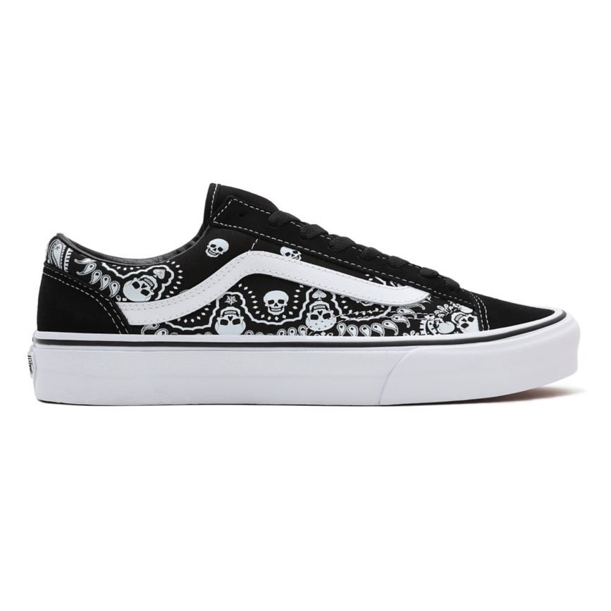 Vans Bandana Stilleri 36 Ayakkabi Siyah | VN779Q2WK39