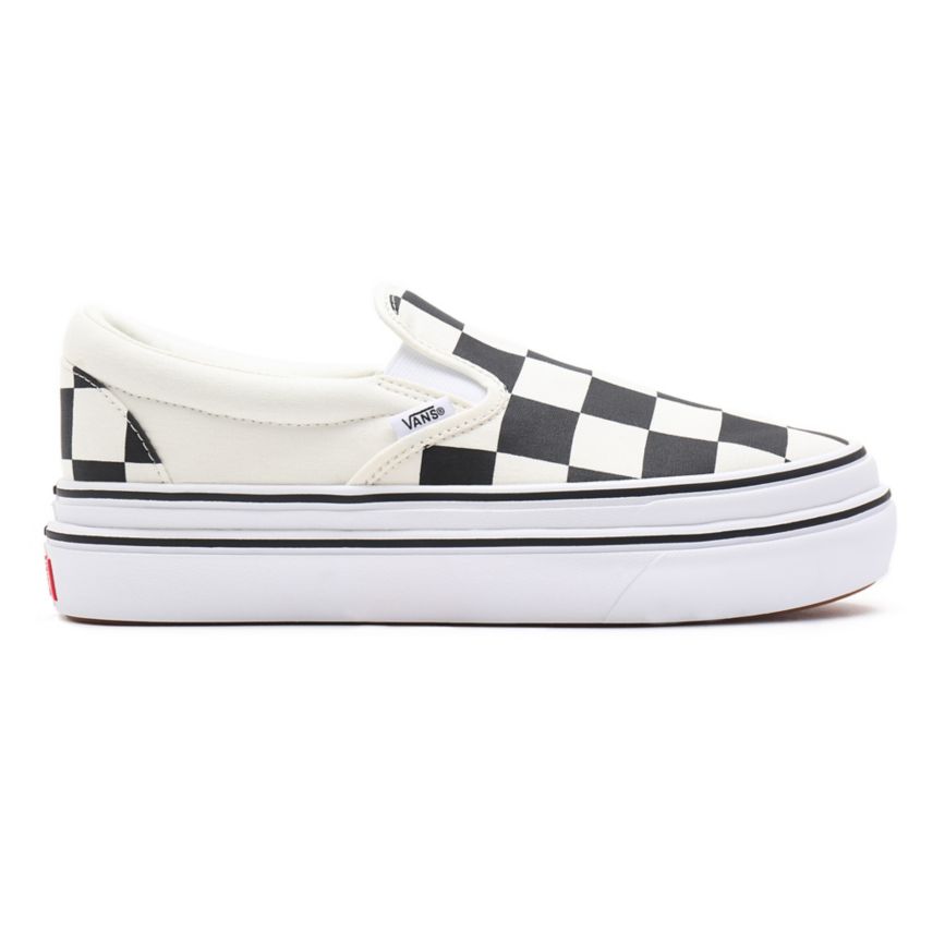 Vans Big Classics Checker Super ComfyCush Slip-On Ayakkabi Beyaz | VN223Q1TK39