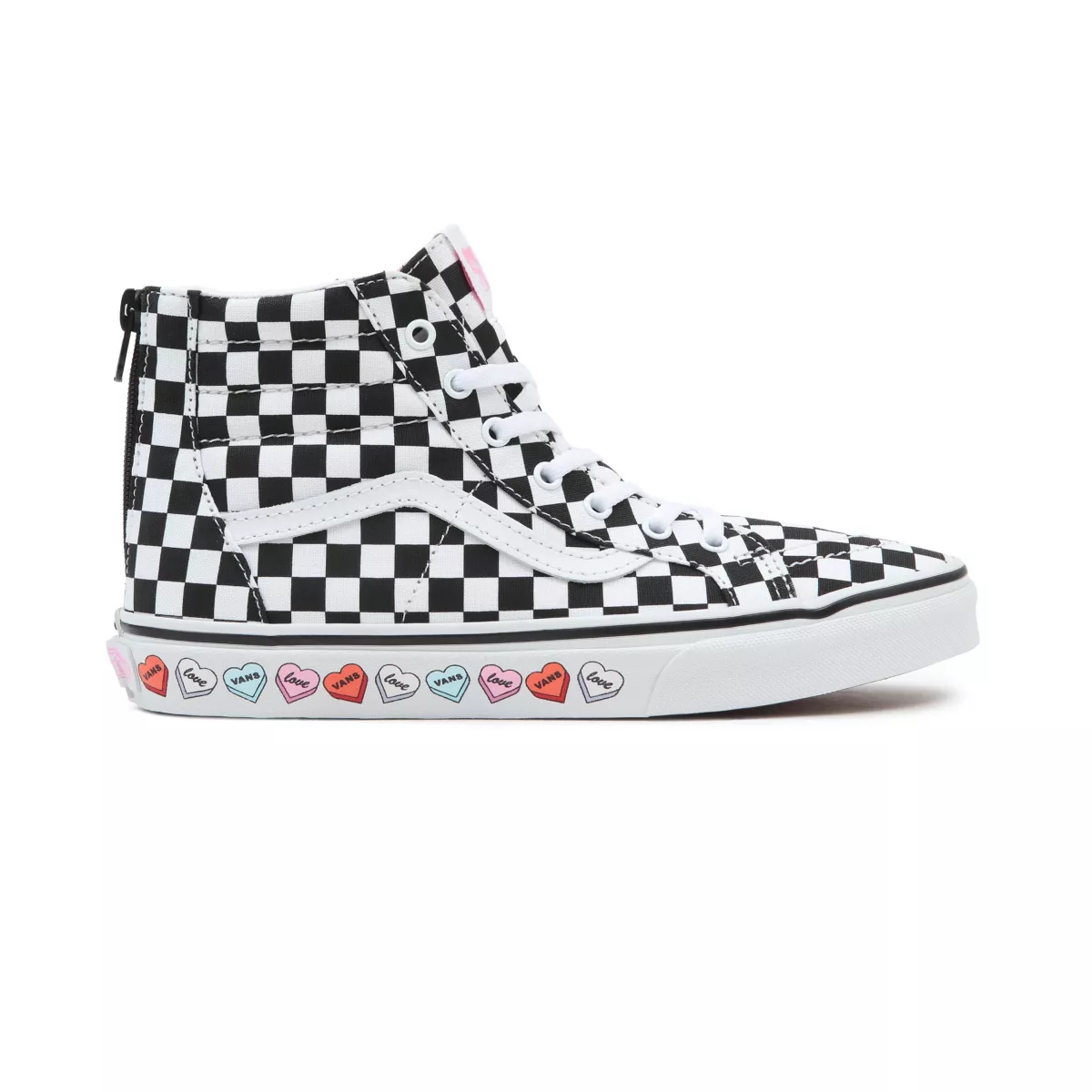 Vans Candy Hearts SK8-Hi Zip Ayakkabi Siyah | VN415R5JS98