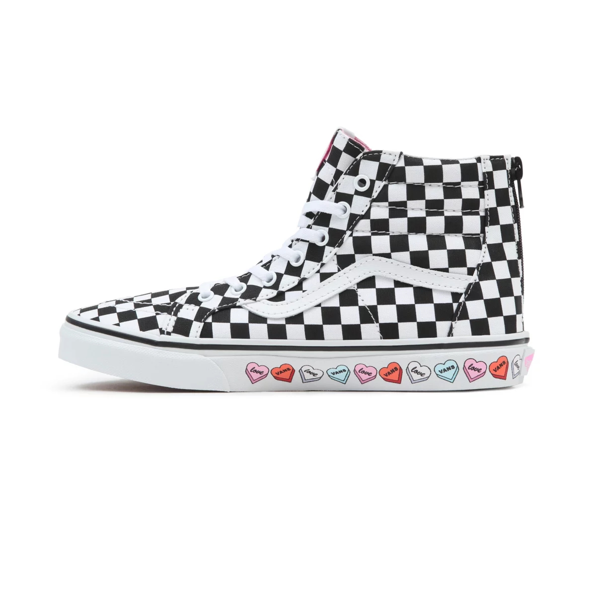 Vans Candy Hearts SK8-Hi Zip Ayakkabi Siyah | VN415R5JS98