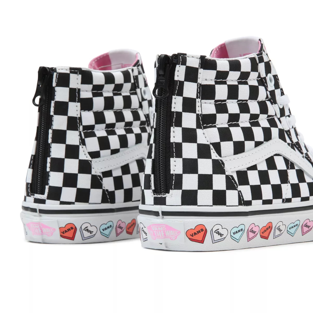 Vans Candy Hearts SK8-Hi Zip Ayakkabi Siyah | VN415R5JS98