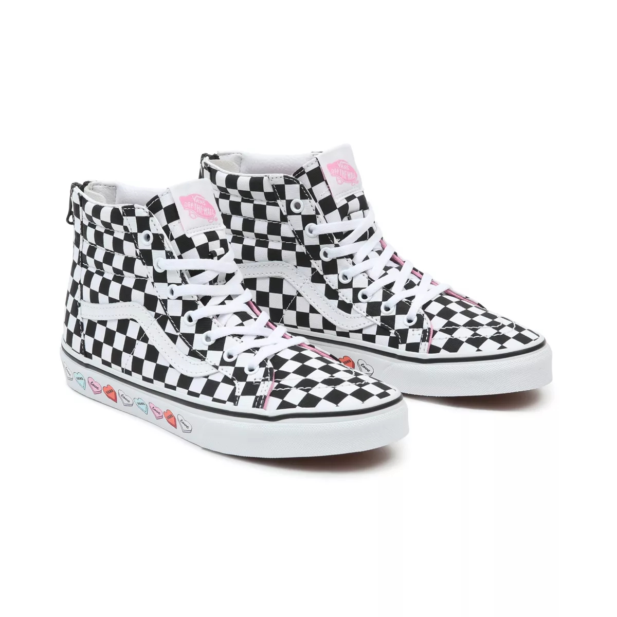 Vans Candy Hearts SK8-Hi Zip Ayakkabi Siyah | VN415R5JS98