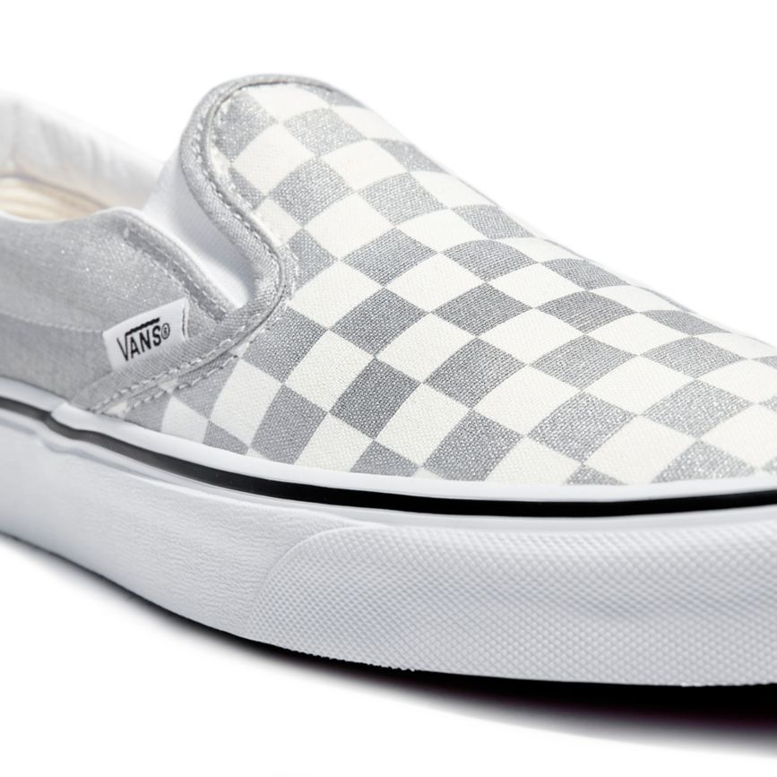Vans Checkerboard Klasik Slip-On Ayakkabi Gri | VN031L2VC56