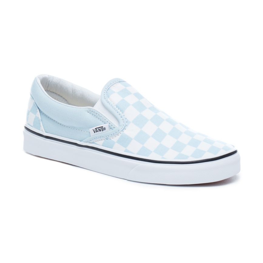 Vans Checkerboard Klasik Slip-On Ayakkabi Mavi | VN671J9JK42