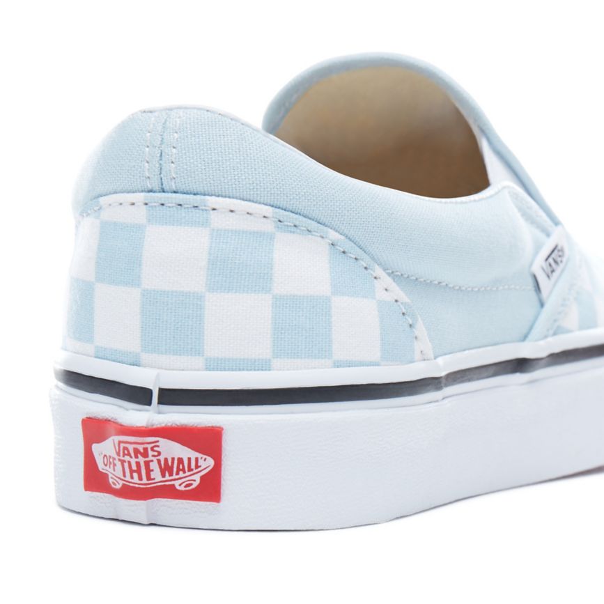 Vans Checkerboard Klasik Slip-On Ayakkabi Mavi | VN671J9JK42