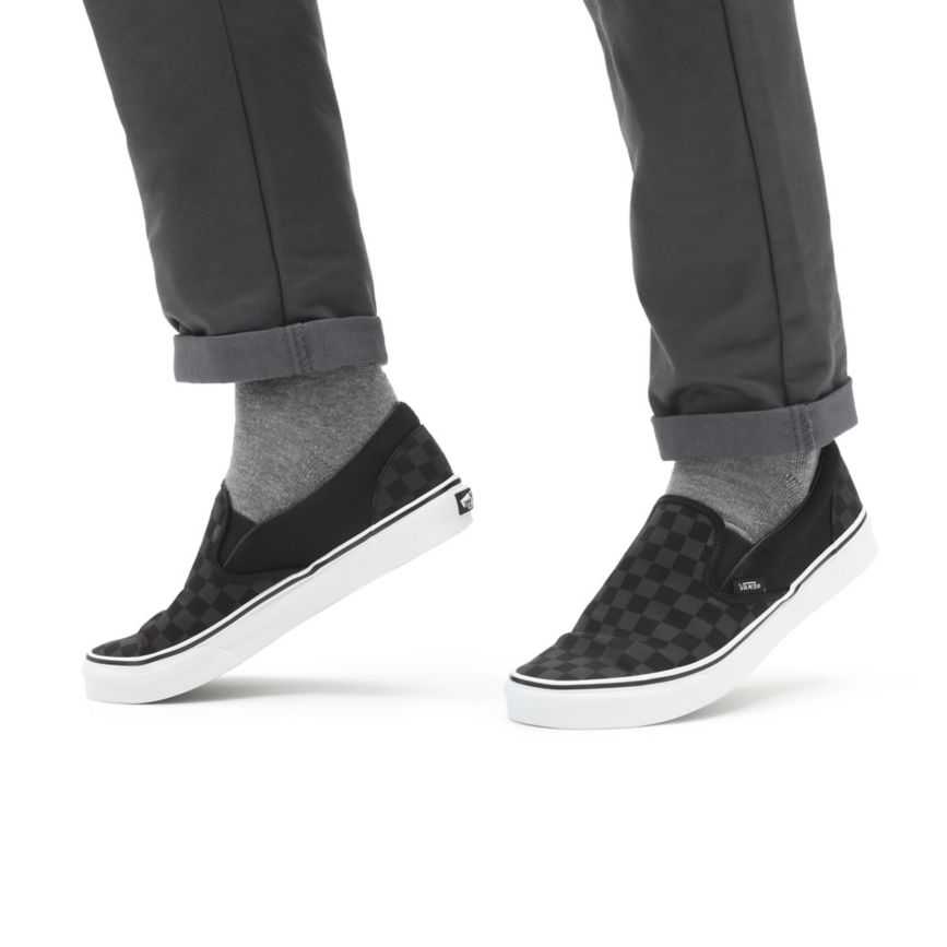 Vans Checkerboard Klasik Slip-On Ayakkabi Siyah | VN688R0HI61