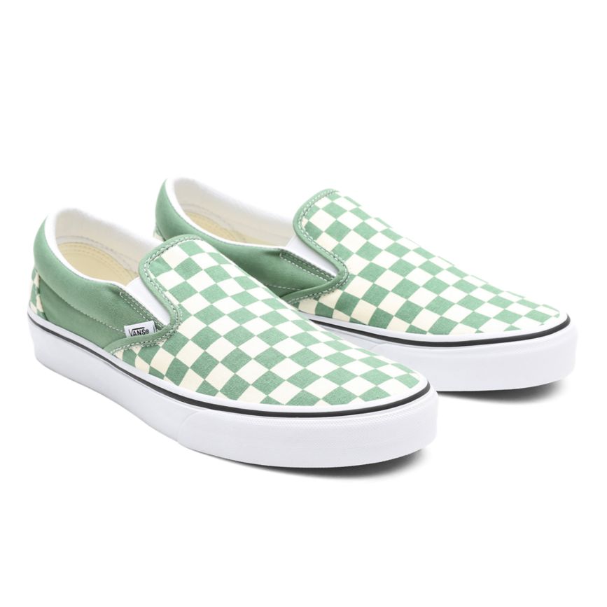 Vans Checkerboard Klasik Slip-On Ayakkabi Turkuaz | VN957I0HL94