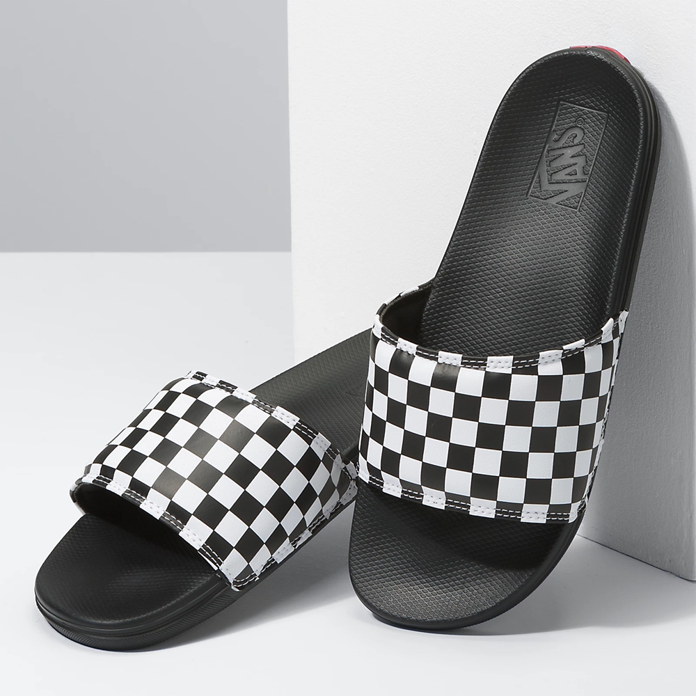 Vans Checkerboard La Costa Terlik-On Siyah | VN596N1TR26