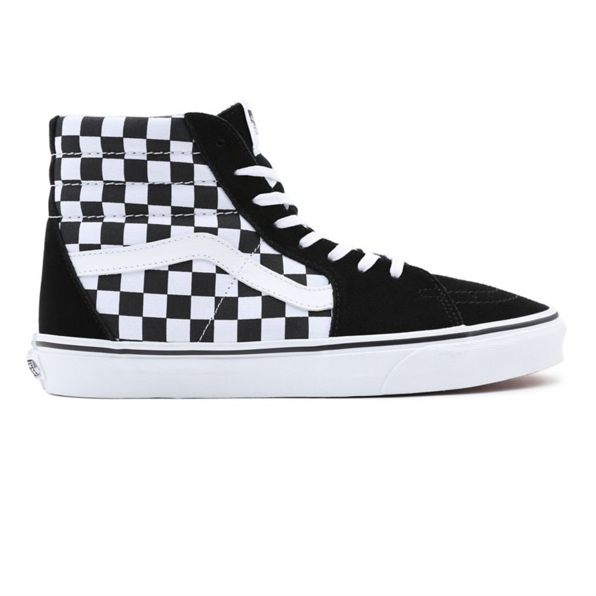 Vans Checkerboard SK8-Hi Ayakkabi Siyah | VN333Q4HA46