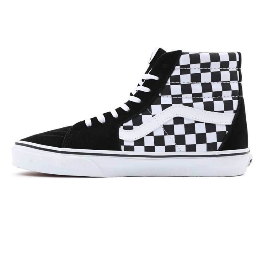 Vans Checkerboard SK8-Hi Ayakkabi Siyah | VN583C0HO52