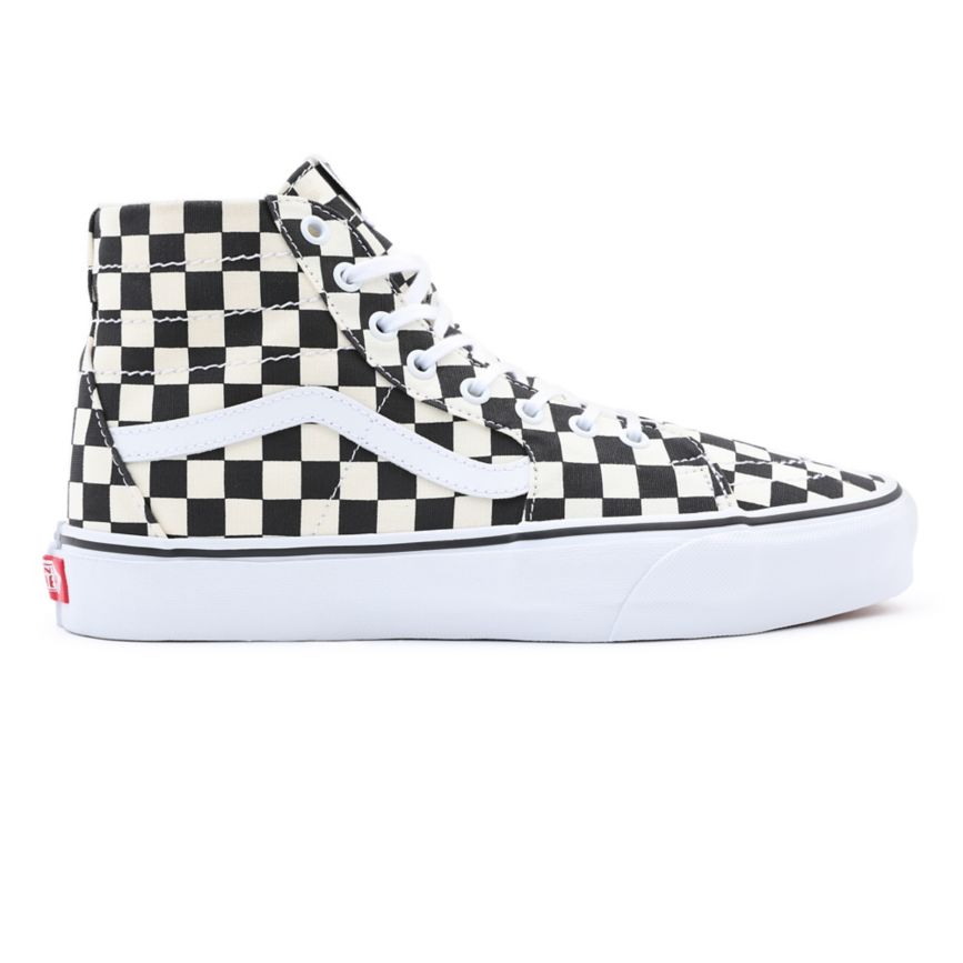 Vans Checkerboard Sk8-Hi Tapered Ayakkabi Siyah | VN646B3FQ48