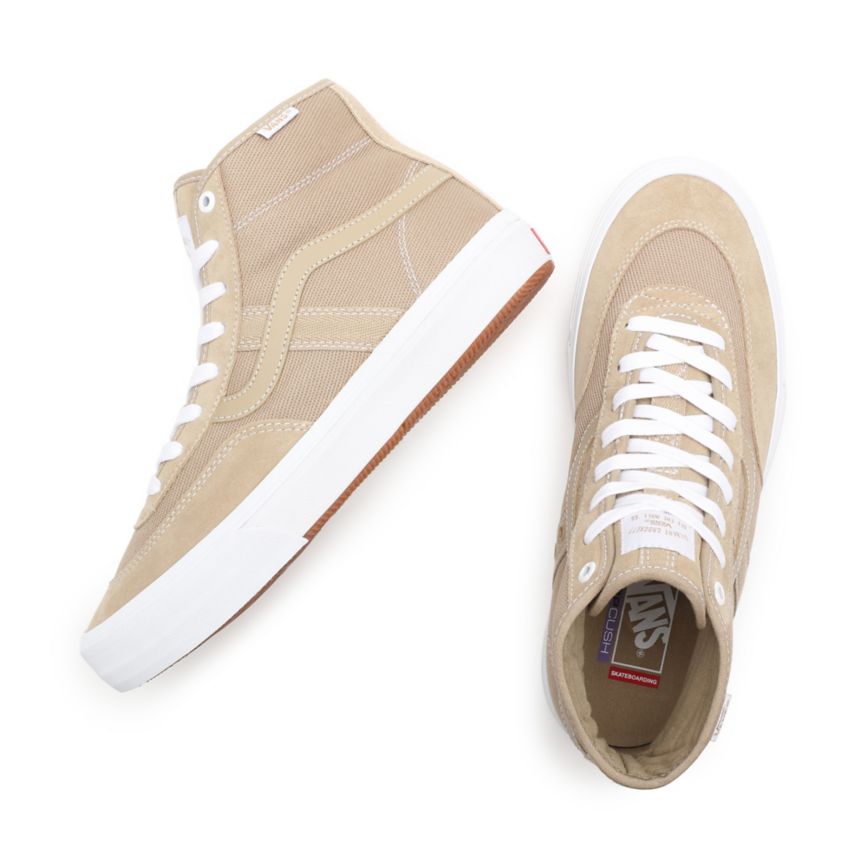 Vans Crockett High Pro Ayakkabi Bej Rengi | VN038J4ZM00