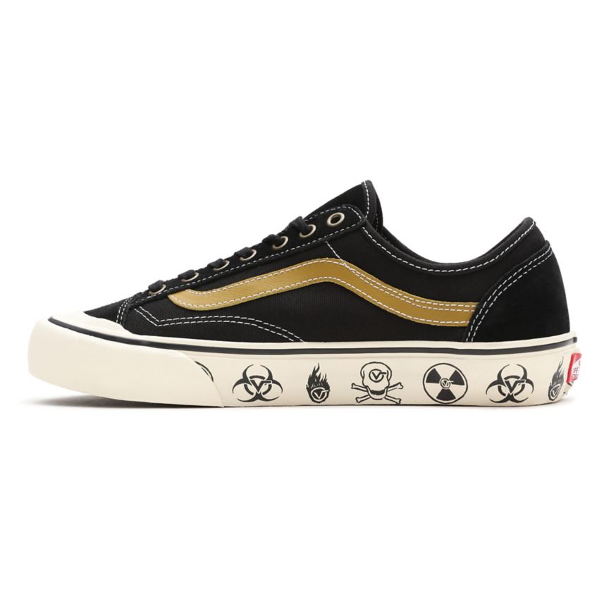 Vans Dark Aloha Stilleri 36 Decon SF Ayakkabi Siyah | VN655O0SY58