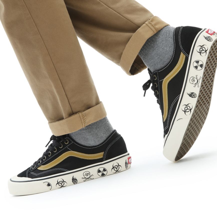Vans Dark Aloha Stilleri 36 Decon SF Ayakkabi Siyah | VN674Q2RU45