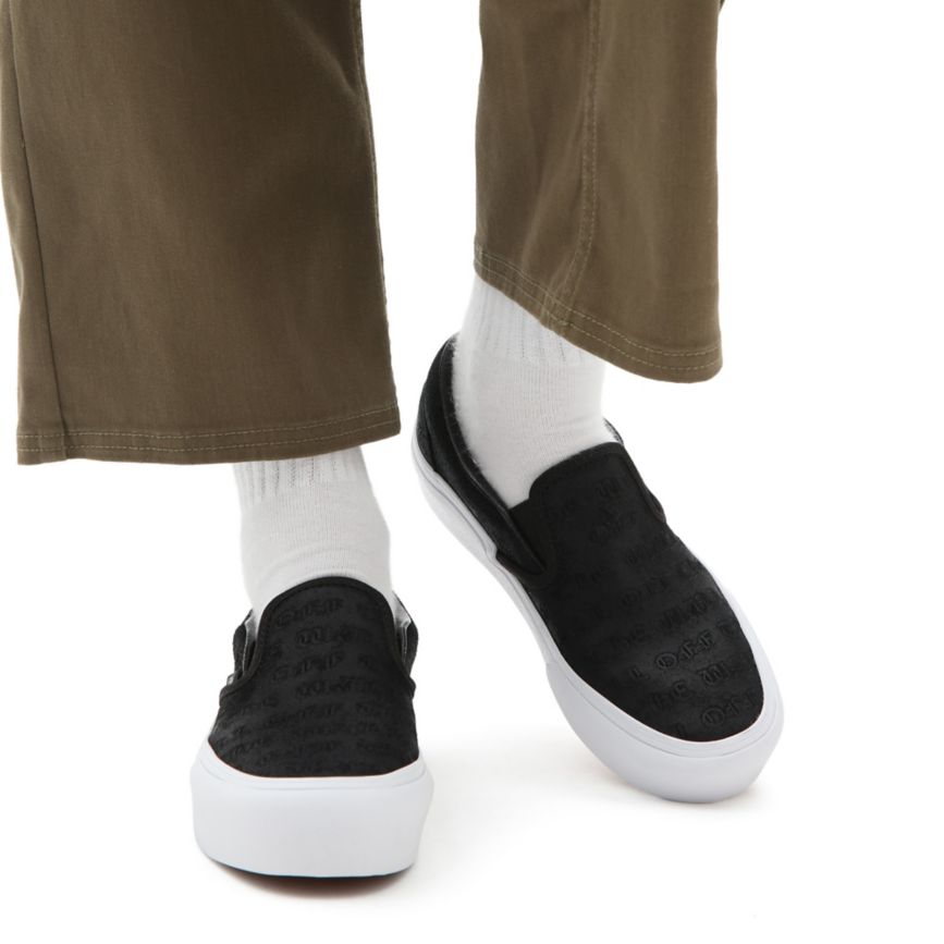 Vans Deboss OTW Klasik Slip-On Platform Ayakkabi Siyah | VN469J5CC33