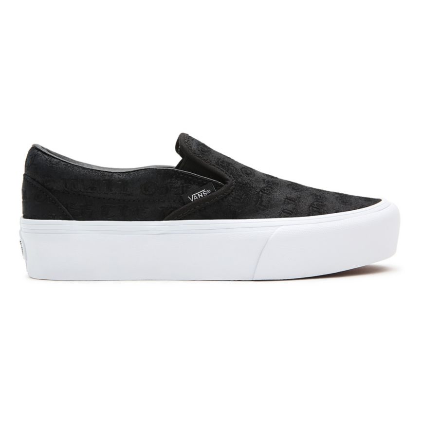 Vans Deboss OTW Klasik Slip-On Platform Ayakkabi Siyah | VN469J5CC33