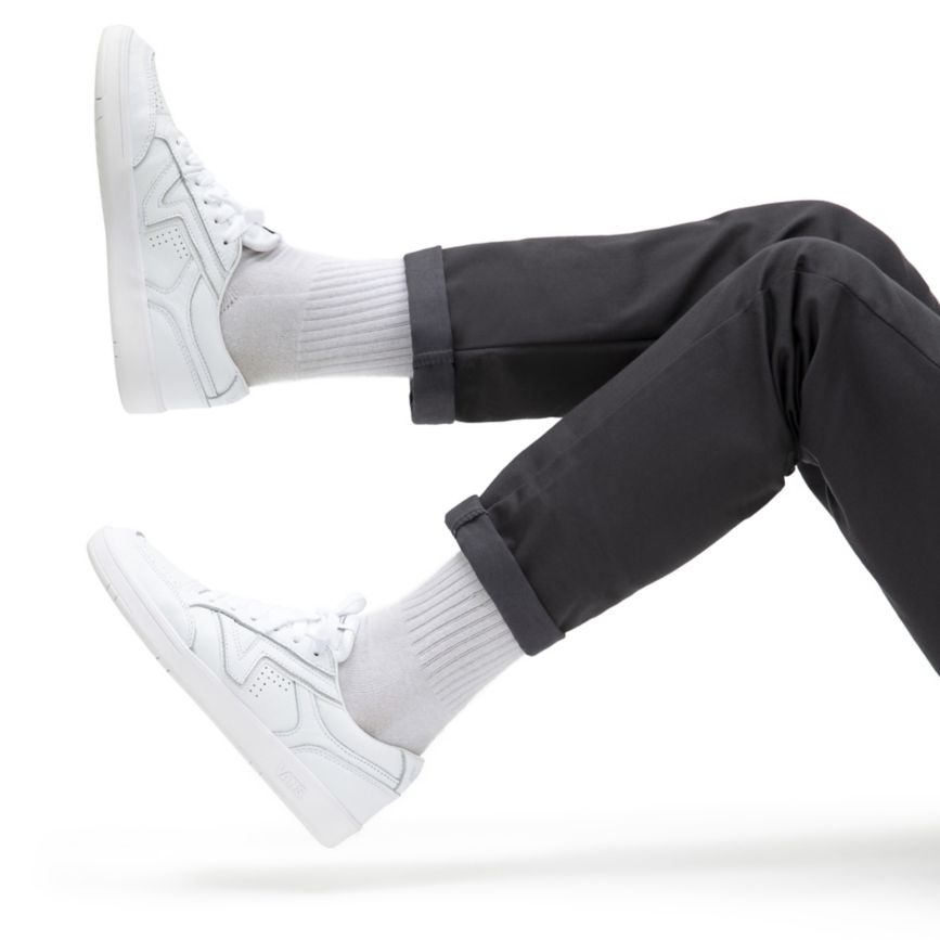 Vans Deri Lowland CC Ayakkabi Beyaz | VN791R6IM75