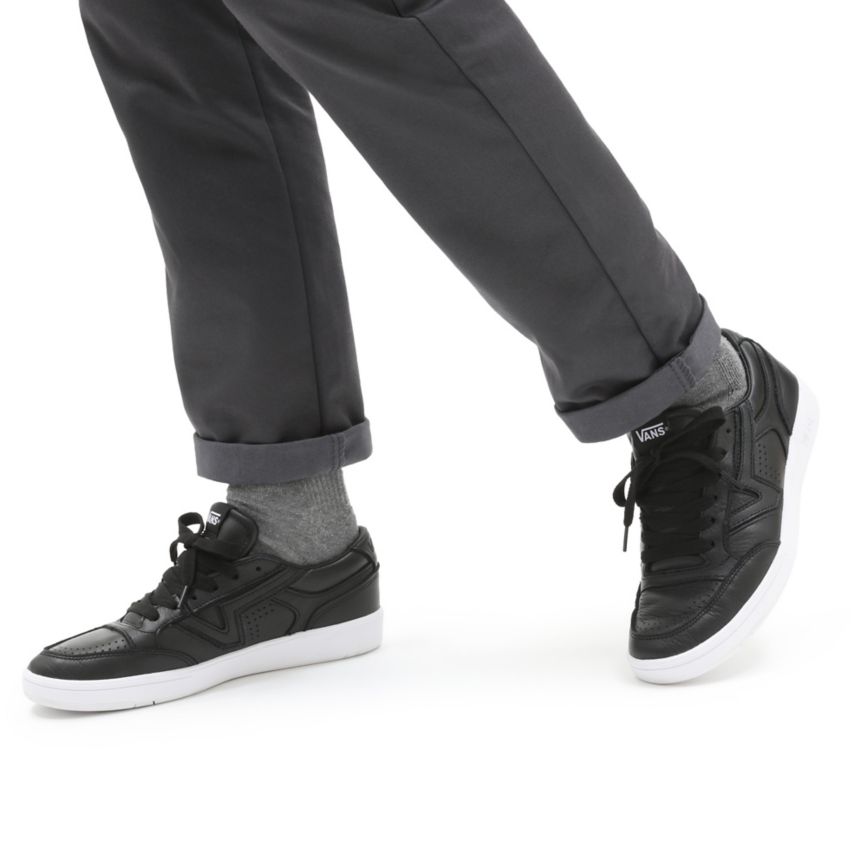 Vans Deri Lowland CC Ayakkabi Siyah | VN053K9XE93