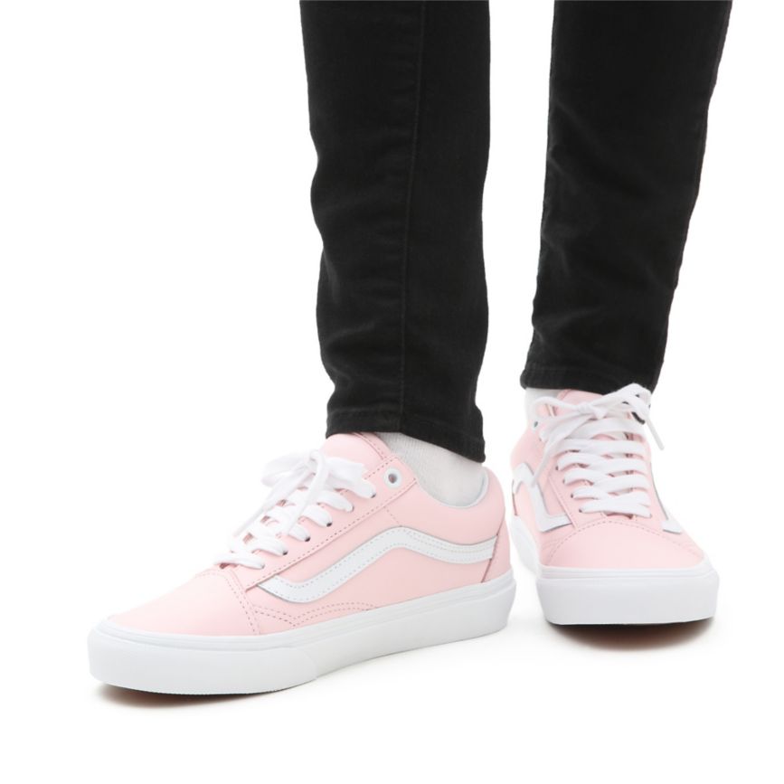 Vans Deri Old Skool Ayakkabi Pembe | VN179S2IS46