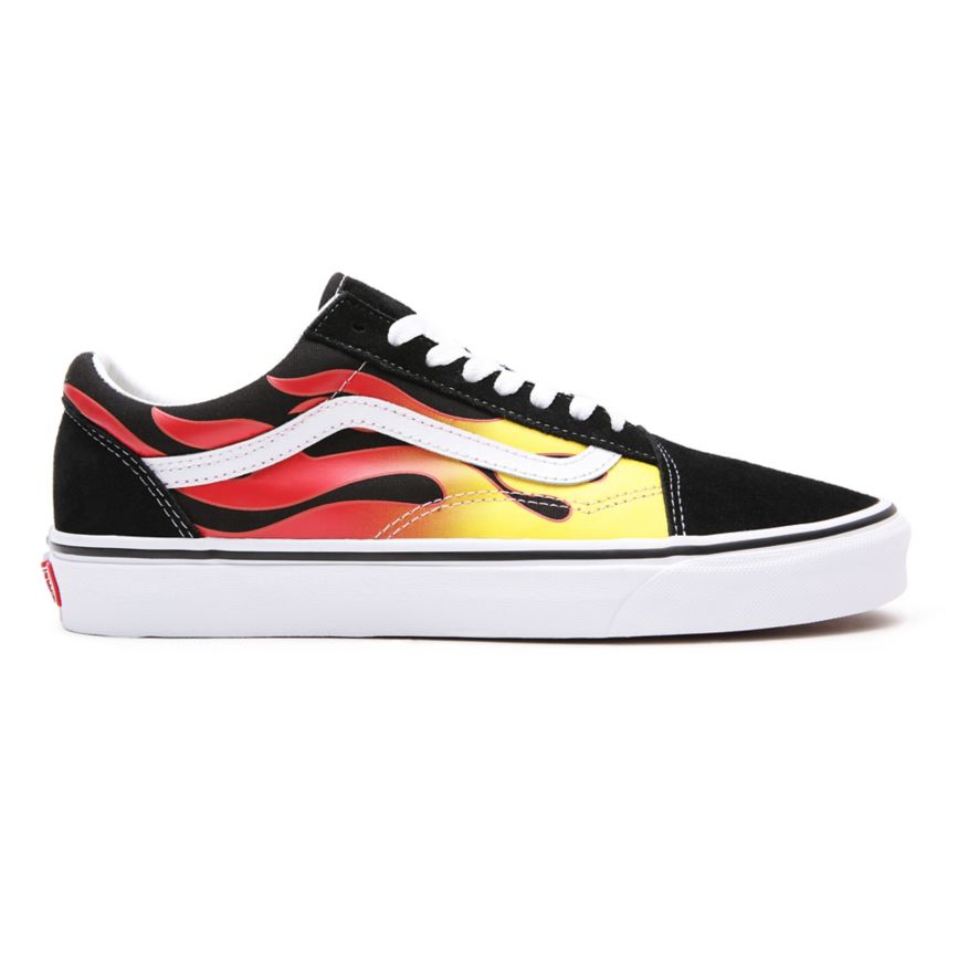 Vans Flame Old Skool Ayakkabi Siyah | VN641F5RZ12