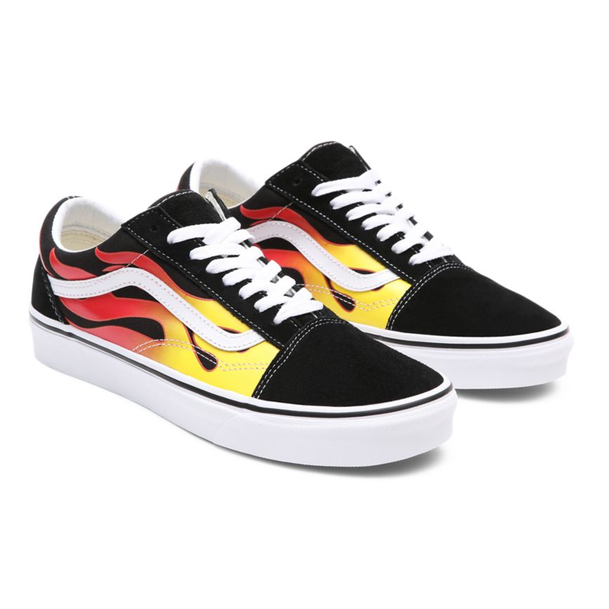 Vans Flame Old Skool Ayakkabi Siyah | VN641F5RZ12