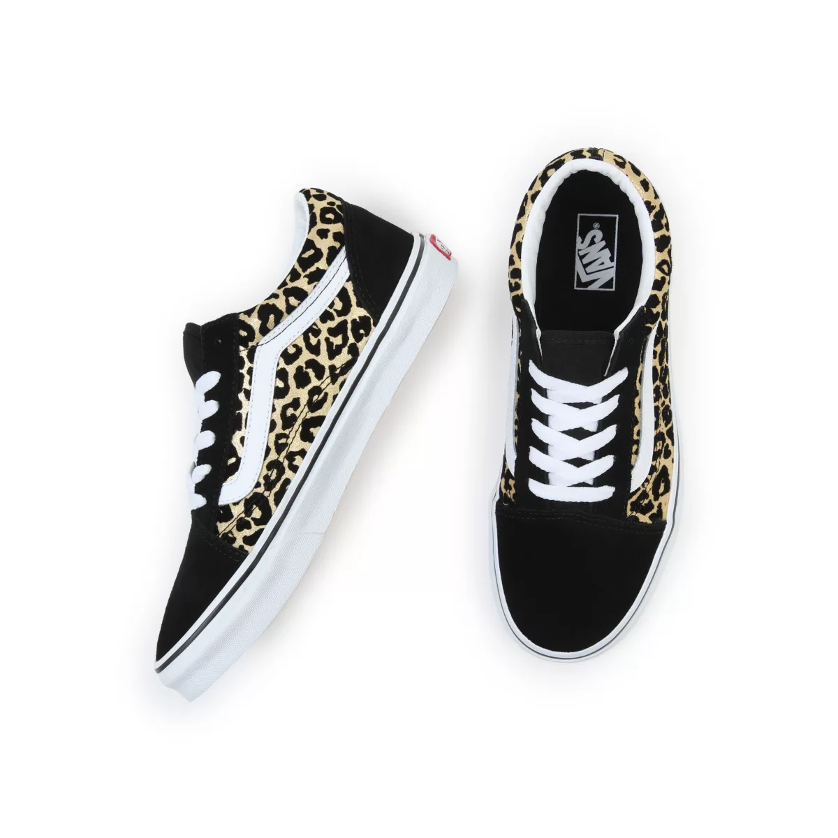 Vans Flocked Leopard Old Skool Ayakkabi Siyah | VN277E3YT66