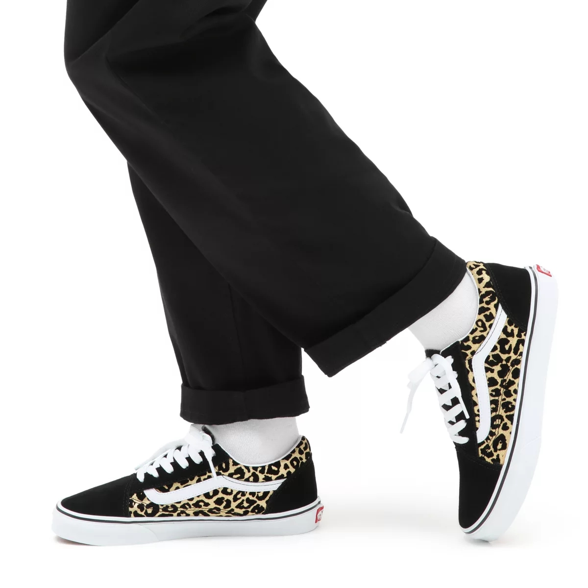 Vans Flocked Leopard Old Skool Ayakkabi Siyah | VN277E3YT66