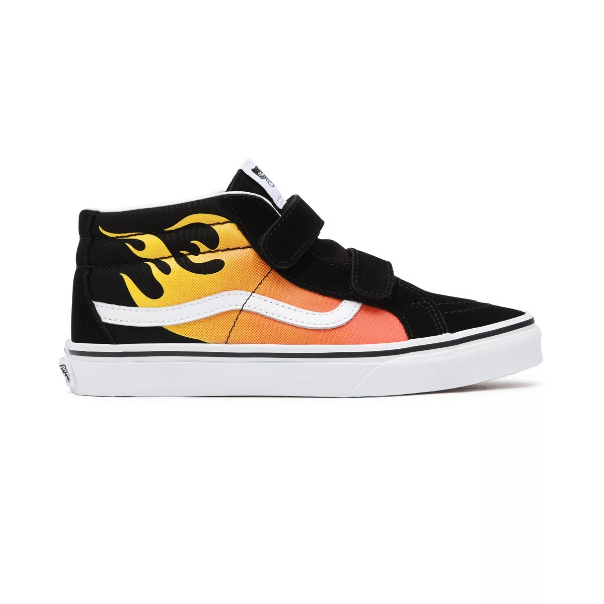 Vans Hot Flame Sk8-Mid Cut Reissue Cırt Cırt Ayakkabi Siyah | VN533Q9OF94