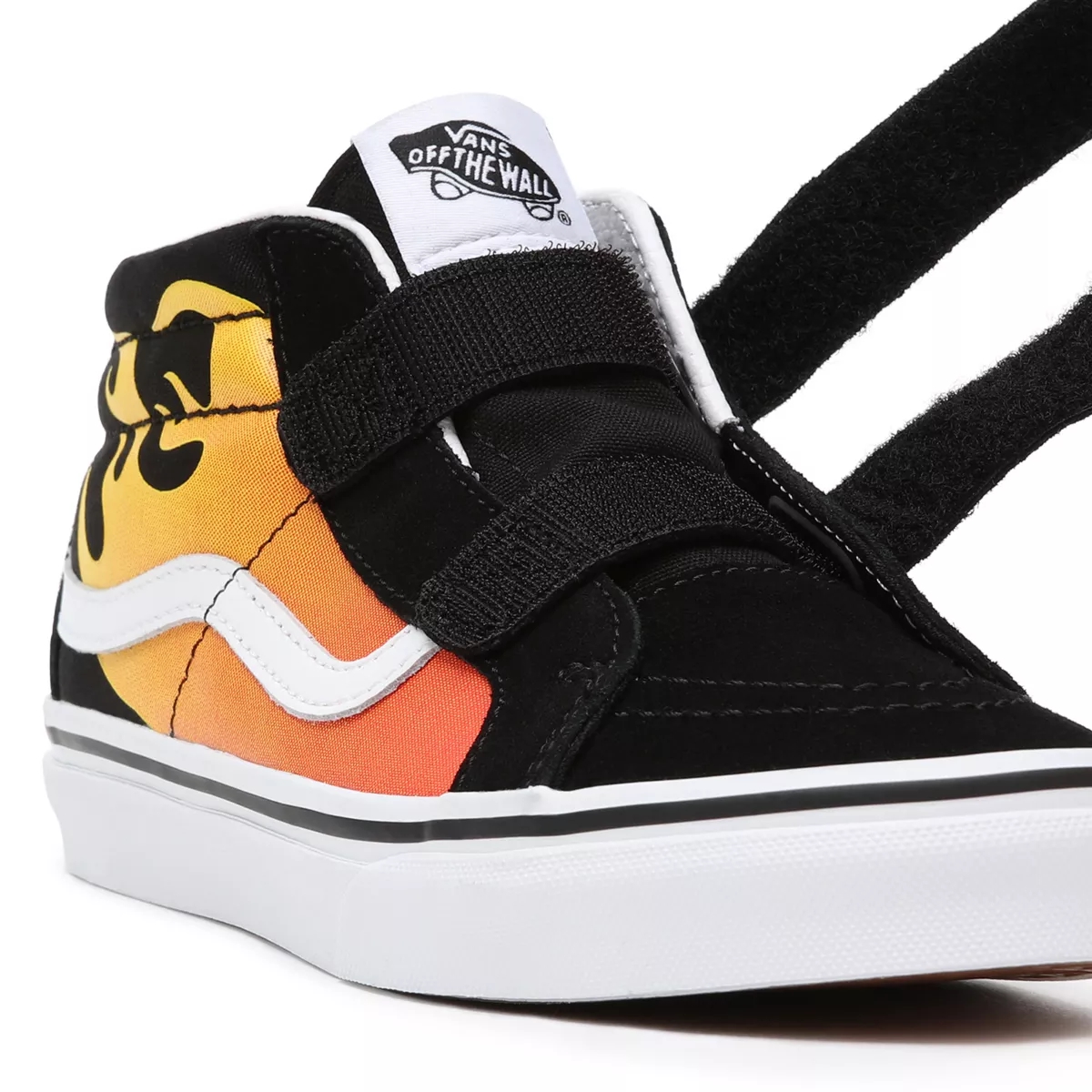 Vans Hot Flame Sk8-Mid Cut Reissue Cırt Cırt Ayakkabi Siyah | VN533Q9OF94