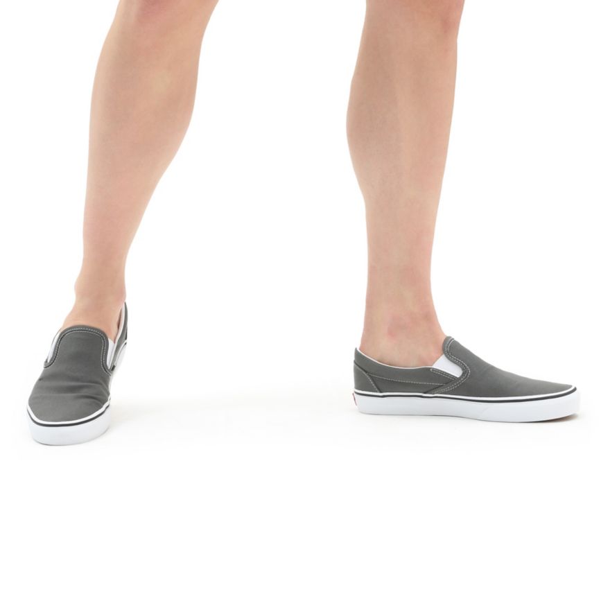 Vans Kanvas Klasik Slip-On Ayakkabi Koyu Gri | VN096Q9XW24