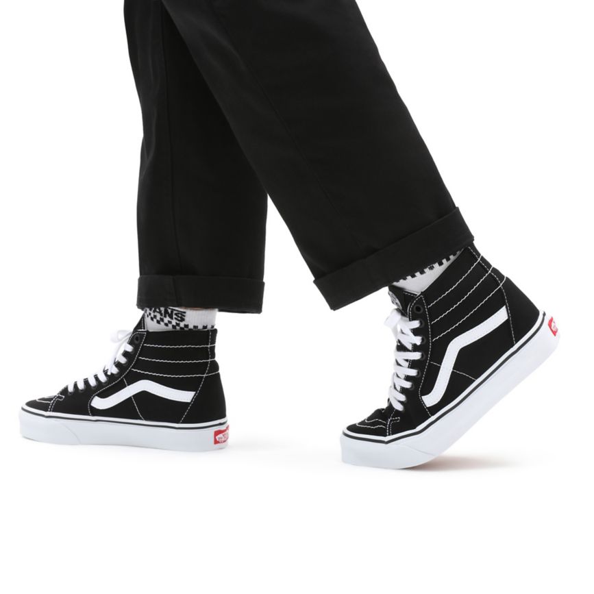 Vans Kanvas SK8-Hi Tapered Ayakkabi Siyah | VN164M1EW52