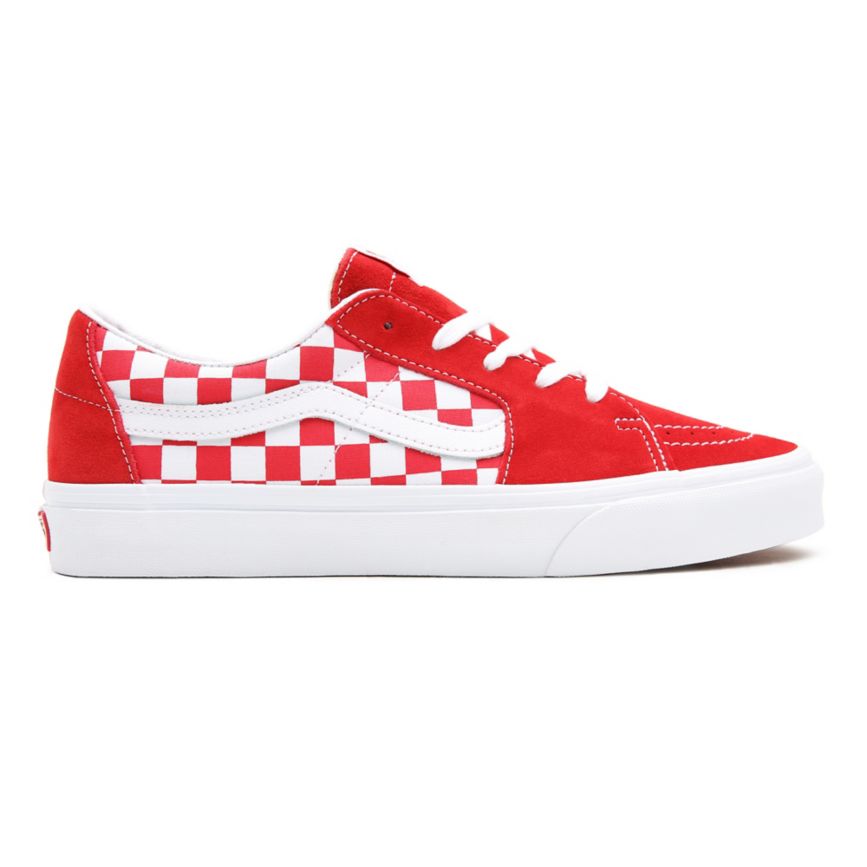 Vans Kanvas Süet SK8-Low Ayakkabi Kırmızı | VN032L2BV39