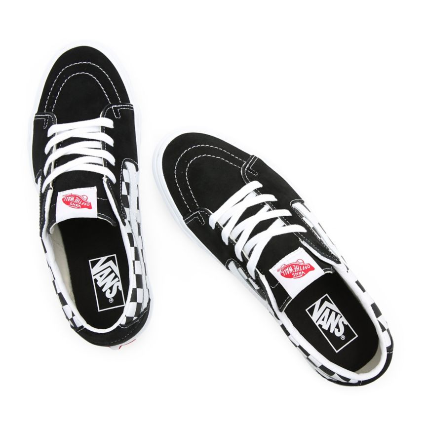 Vans Kanvas Süet SK8-Low Ayakkabi Siyah | VN185V4RC93