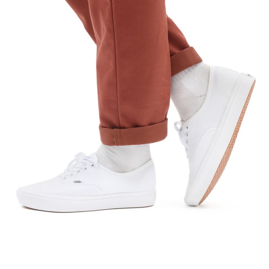 Vans Klasik ComfyCush Authentic Ayakkabi Beyaz | VN304A0TN87