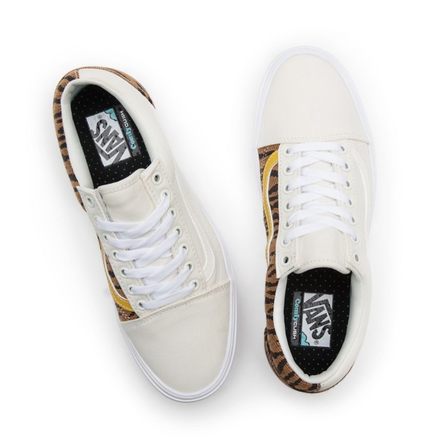 Vans Le Tigre ComfyCush Old Skool Ayakkabi Beyaz | VN379U9DD51