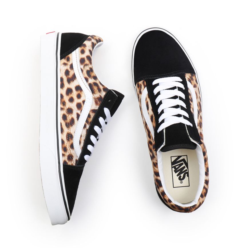 Vans Leopard Old Skool Ayakkabi Siyah | VN691N6DM52