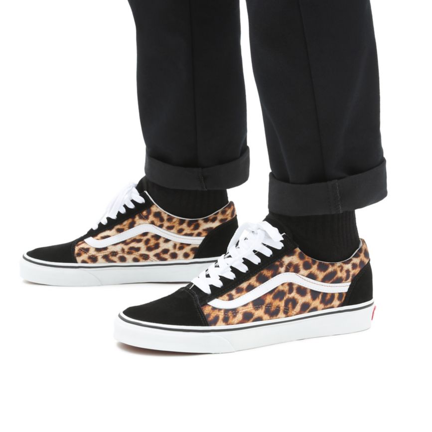 Vans Leopard Old Skool Ayakkabi Siyah | VN691N6DM52